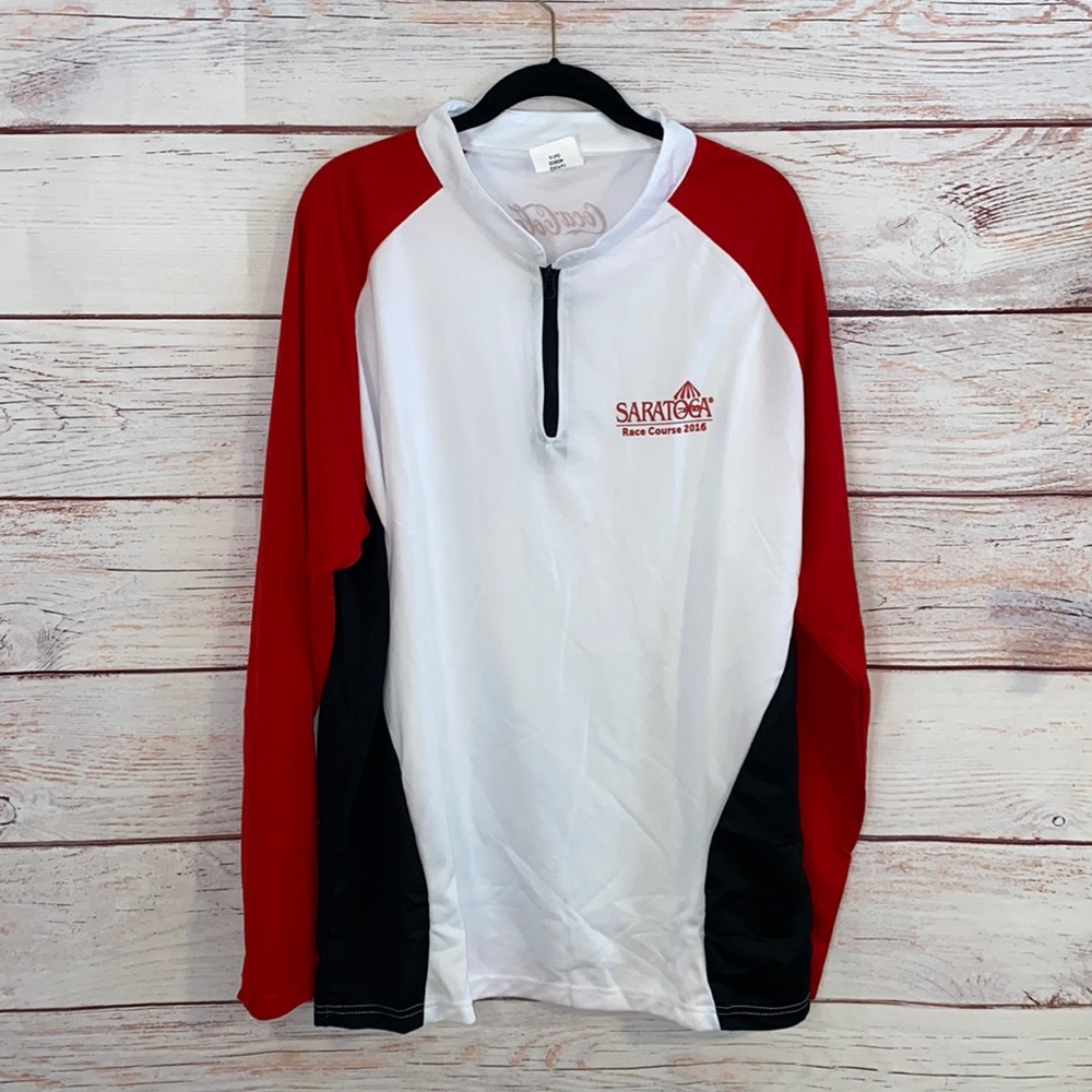 Saratoga Race Course 2016 Quarter Zip Long Sleeve Pull Sweatshirt XL